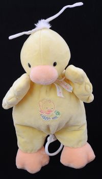 Carters Tykes Cuddle Me Duck Duckie Musical Crib Pull Toy